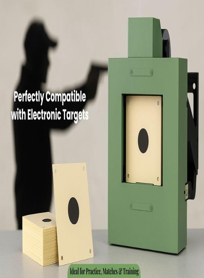 PARDINI 10Mtr Air Pistol Electronic Target Mask/Template Card Paper | Accurate Size | ISSF Standard (10 pcs) - Image 2