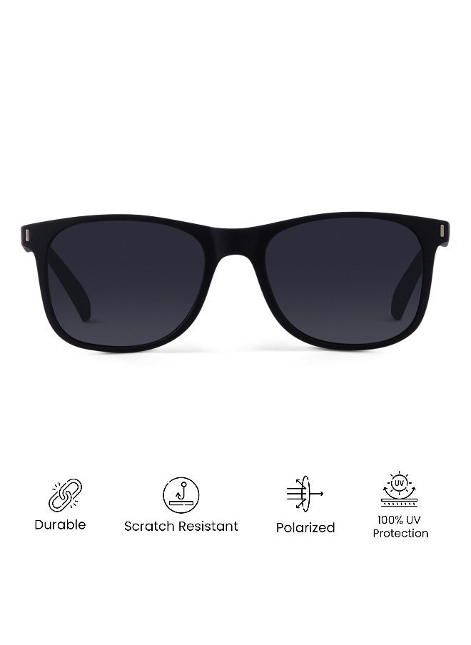 Woggles Black Polarized square sunglasses  - Image 3