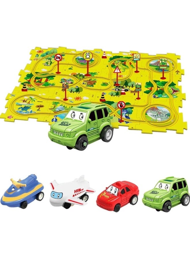 Puzzle Track Car Toy for Kids, Puzzle Track Car, Car Track Puzzle Toy, Kids Car Track, Car Track Building Toy, DIY Car Track Toy, Racing Track Toy for Kids, Kids Racing Car Track, Car Track Set, Kids Car Track Set, Car Track and Racing Car Set, Building Car Toy, Car Puzzle Toy, Kids Car Puzzle, Car Track Puzzle, Racing Road Toy, Car Racing Track, Build Your Own Car Track Toy, Car Track Assembly Toy, Educational Car Toy, Brain Development Toy for Kids, Skill Development Toy, Interactive Car Toy for Kids, 3D Car Track Toy, Curved Car Track Toy, Car with Track Toy, Racing Road Building Toy, Home Racing Car Toy, Car Toy for Toddlers - Image 1