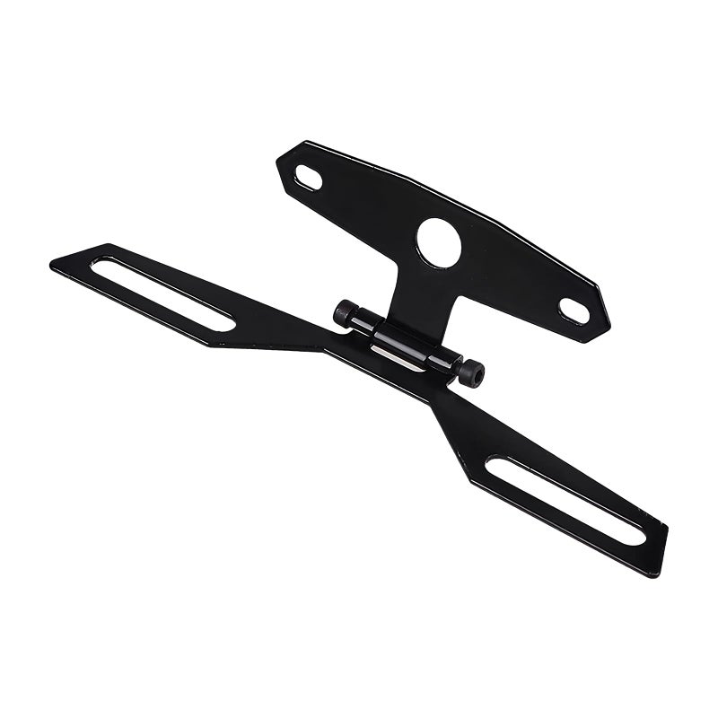Wevdn 1 PCS Motorcycle License Plate Bracket Adjustable Motorbike Fold License Plate Tail Light Mount Holder Universal License Plate Holder for Scooter ATV Dirt Bike Car Accessories - Image 3