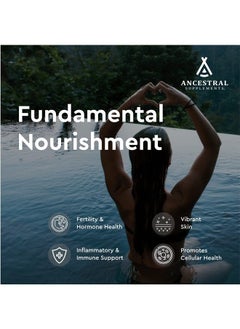 Ancestral Supplements كبسولات شحم البقر المتغذى على العشب، 3000 ملجم، مكمل غذائي للدهون الكلوية يدعم العظام والأسنان واللثة والجلد، مضاد للالتهابات والمناعة والصحة العامة، غير معدل وراثيًا، 180 كبسولة  - Image 3