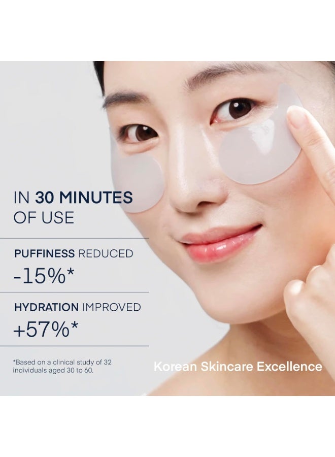 Terez & Honor Under Eye Patches for Dark Circles - 60 Korean Hydrogel Masks for Puffiness, Bags with Caffeine, Hyaluronic Acid, Niacinamide - Undereye Brightening, Hydrating, Anti-Wrinkle & Cooling - Image 2