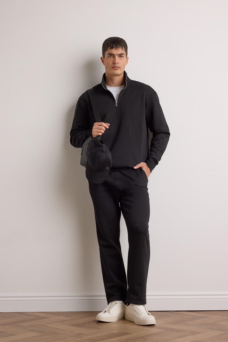 DeFacto Black Man Regular Fit Sweatshirt Casual - Image 2