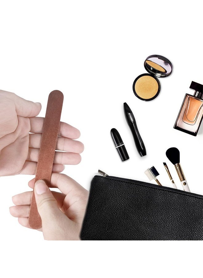 GigaGround - 24 Pcs Wooden Nail Files, 7 Inches Emery Board Nail File For Nature Nails, Manicure Tool Set Disposable Nail File For Home Salon Brown - Image 1