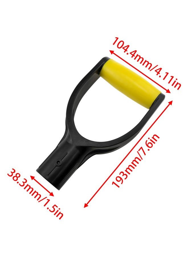 Dsjnf Plastic Handle Shovel with 32mm Inner Diameter Plastic Spade Handle Shovel D Grip Handle Good Hand Protect Garden Accessories for Snow Shovel Digging Raking Tools 1PCS - Image 3