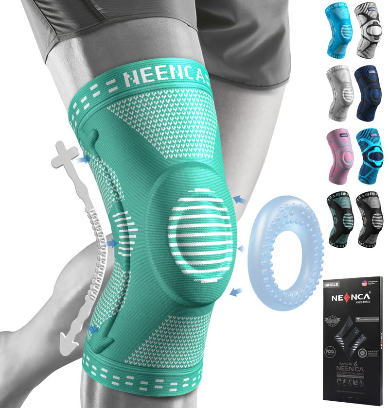 نينكا دعامة نينسا الاحترافية للركبة للنساء/الرجال دعم الركبة مع وسادة الرضفة والمثبتات الجانبية ضغط الركبة لركبة المفاصل الغضروف المفصلي المسيل للدموع ACL PCL Runner - - Image 1