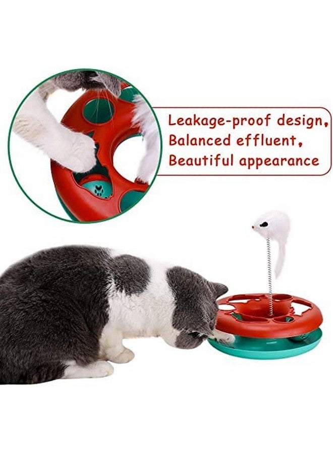 360° Motion Elastic Feather Mouse Catch Cat Toy To Exercise And Inside Spinning Ball Toy For Cat And Kitten - Image 4