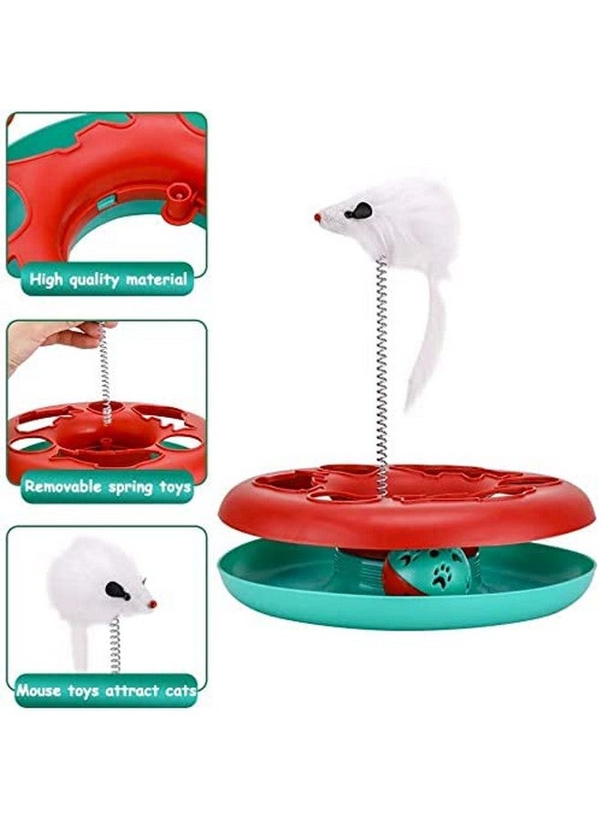 360° Motion Elastic Feather Mouse Catch Cat Toy To Exercise And Inside Spinning Ball Toy For Cat And Kitten - Image 2
