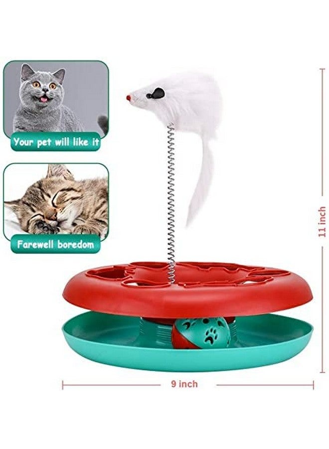 360° Motion Elastic Feather Mouse Catch Cat Toy To Exercise And Inside Spinning Ball Toy For Cat And Kitten - Image 5