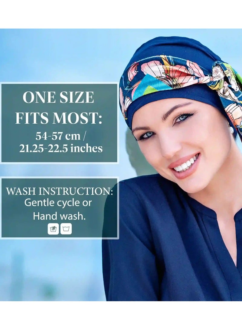 Rung Yanna Navy Velvet Fiori Rossi - Image 3