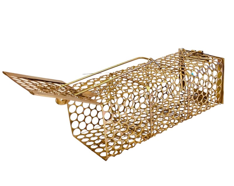 Krisah ® 2 Pieces Medium Size (21 X 8 X 7.5 cm) Rat/Mouse/Rodent Trap Cage 2 Rustic Copper, Medium - Image 3