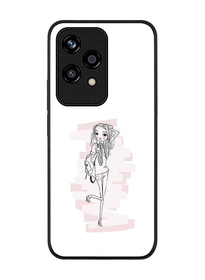 Stylizedd Rugged Black edge case for Honor 200 Lite, Slim fit Soft Case Flexible Rubber Edges Anti Drop TPU Gel Thin Cover -  Teen Star - Image 1