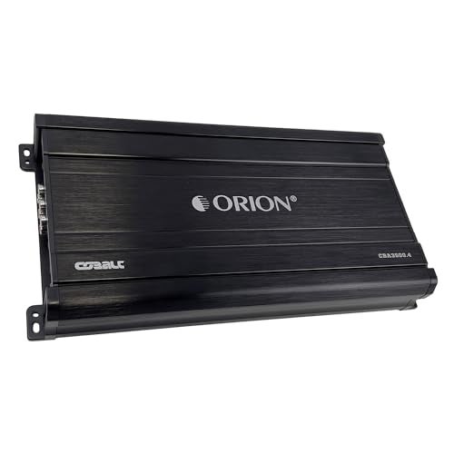 Orion Cobalt Series CBA3500 4 High Efficiency 4-Channel Class A/B Amplifier for Car Audio Stereo - 3500W High Output, 2/4 Ohm Stable, Adjustable Low/High Pass, Bass Boost, MOSFET Power Supply - Image 1