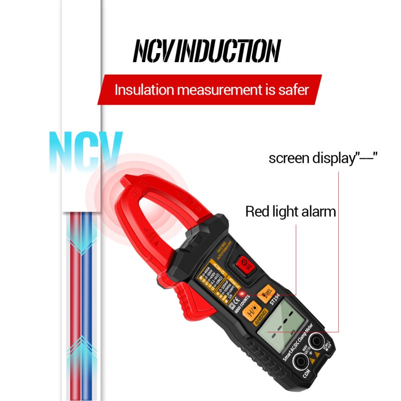 ANENG ST194 6000 Counts Digital Clamp Meter True RMS Current Tester NCV Universal Meter DC/AC Voltmeter AC/DC Amp Meter Clamp-type Multimeter Automatic Integrated Smart Clamp Current Meter Tester - Image 3