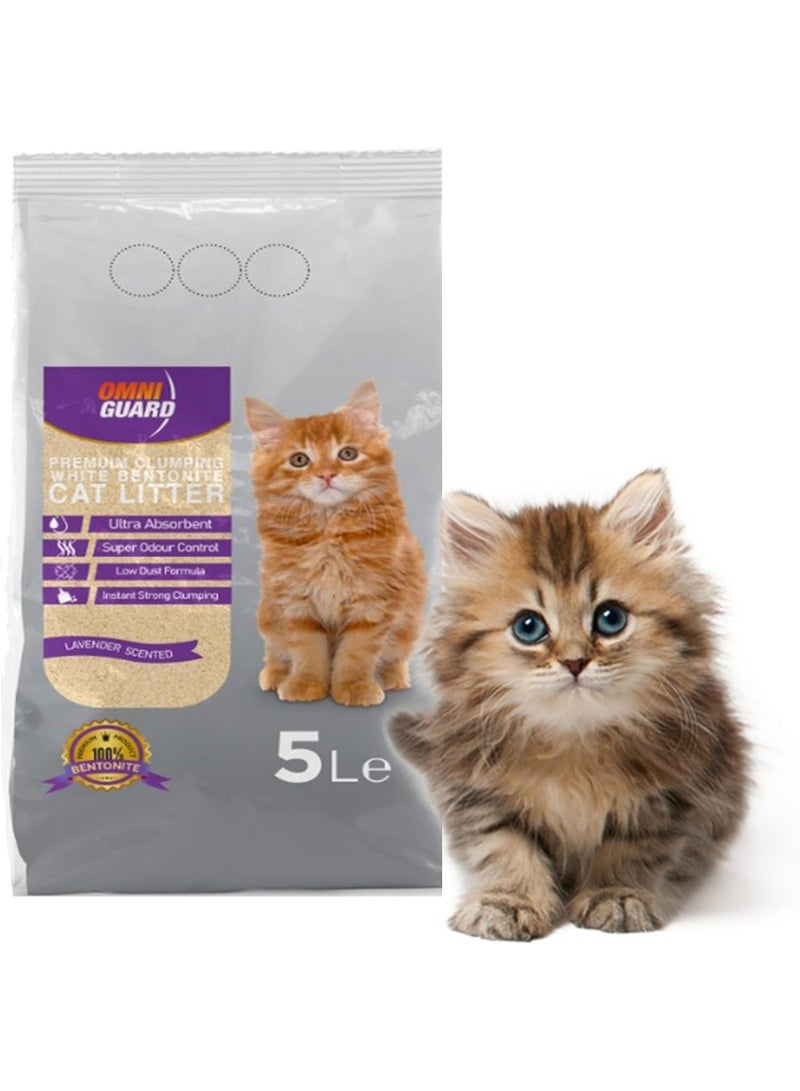 OMNIMAX Omniguard Cat Litter Lavender Scent Odor Control 5 L