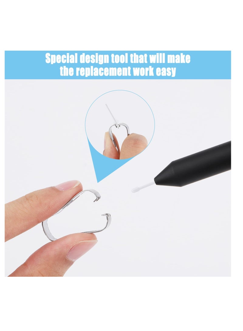 SYOSI 10pcs Pen Nibs Replacement for Remarkable 2, Maker Pen Tip Replacement with Install Tool Stylus Nib Painting Writing Accessories for Remarkable 1&2 Remarkable Maker Plus (White) - Image 5