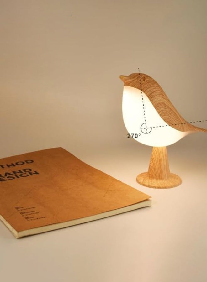 لينند مصباح طاولة تعمل باللمس ، مصباح الليل ، مصباح السرير ، سرير مجلس الوزراء ، الطيور على شكل ثلاثي يعتم مصباح ، الناقل التسلسلي العام القابلة لإعادة الشحن ، طفل ، طفل ، غرفة نوم ، منزل ، مكتب ، الخ . - Image 4