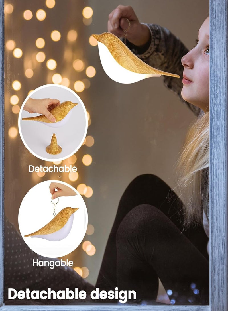 لينند مصباح طاولة تعمل باللمس ، مصباح الليل ، مصباح السرير ، سرير مجلس الوزراء ، الطيور على شكل ثلاثي يعتم مصباح ، الناقل التسلسلي العام القابلة لإعادة الشحن ، طفل ، طفل ، غرفة نوم ، منزل ، مكتب ، الخ . - Image 3