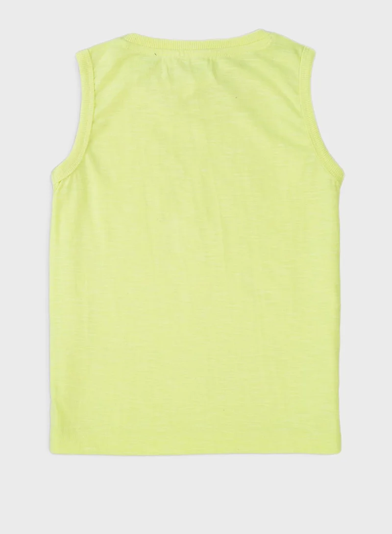 MINOTI Teen Basic Slub Vest