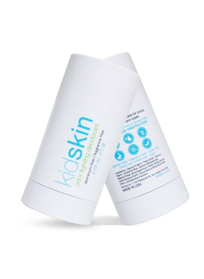 kidskin - Odor-Fighting Deodorant for Kids, Deodorant for Sensitive Skin and Other Skin Types, Deodorant for Boys and Girls Age 8-17 Years Old, Vegan and No Aluminum Deodorant, 2.65 oz. - Image 1