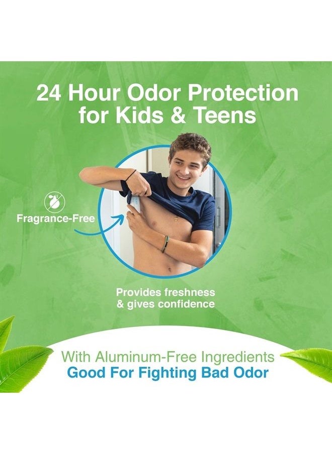 kidskin - Odor-Fighting Deodorant for Kids, Deodorant for Sensitive Skin and Other Skin Types, Deodorant for Boys and Girls Age 8-17 Years Old, Vegan and No Aluminum Deodorant, 2.65 oz. - Image 1