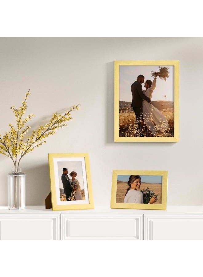Vittanly Picture Frames Collage Wall Decor for Mounting or Tabletop Display, Gallery Wall Frame Set for Family, Multi Sizes Including 4pcs 8x10, 4pcs 5x7, 4pcs 4x6, Gold - Image 5