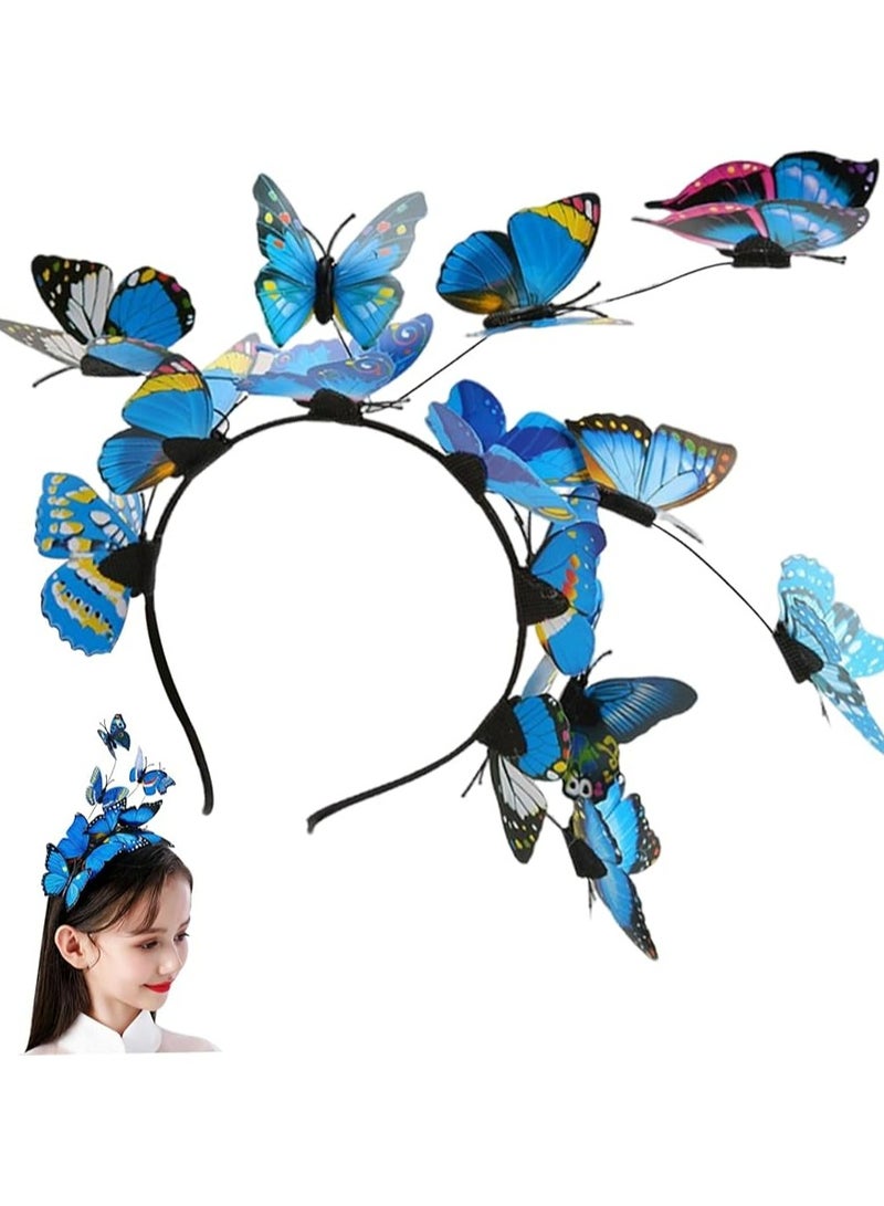 Oasisgalore Butterfly Headband for Girls and Adults, Fairy Costume Accessory for Party, Wedding, Cosplay - Image 1
