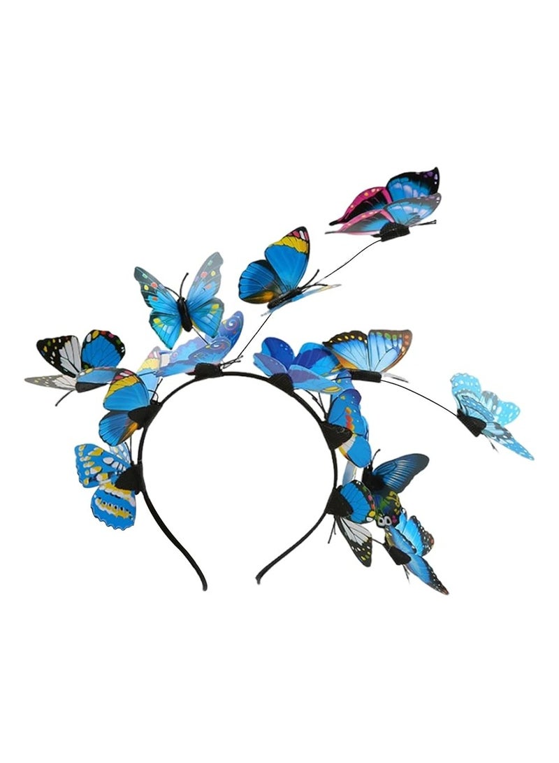 Oasisgalore Butterfly Headband for Girls and Adults, Fairy Costume Accessory for Party, Wedding, Cosplay - Image 2