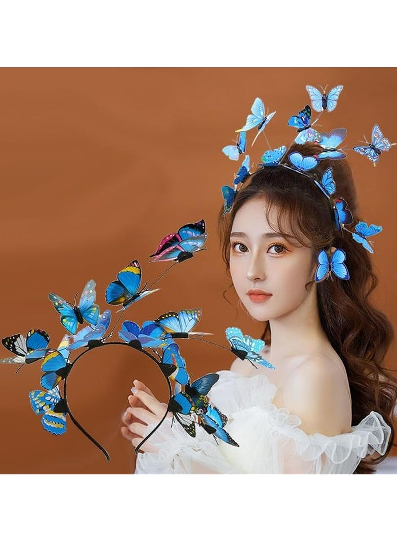 Oasisgalore Butterfly Headband for Girls and Adults, Fairy Costume Accessory for Party, Wedding, Cosplay - Image 4