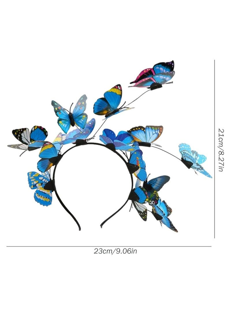 Oasisgalore Butterfly Headband for Girls and Adults, Fairy Costume Accessory for Party, Wedding, Cosplay - Image 5
