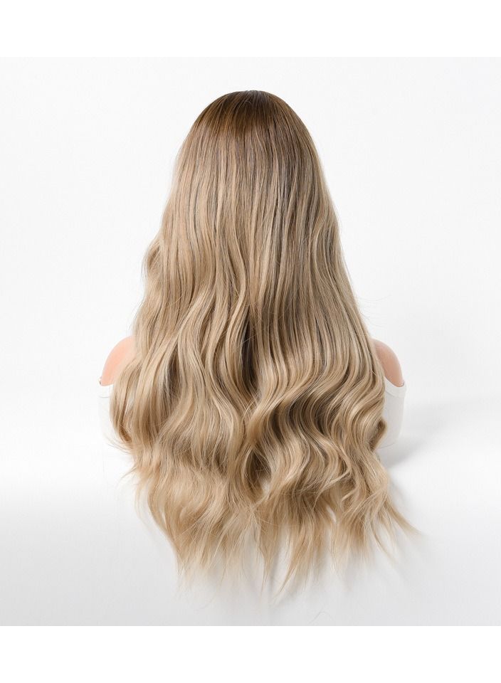 إستيل شعر مستعار نسائي طويل مجعد مموج كبير متوسط ​​طويل غطاء رأس كامل أشقر رمادي فاتح - Image 4