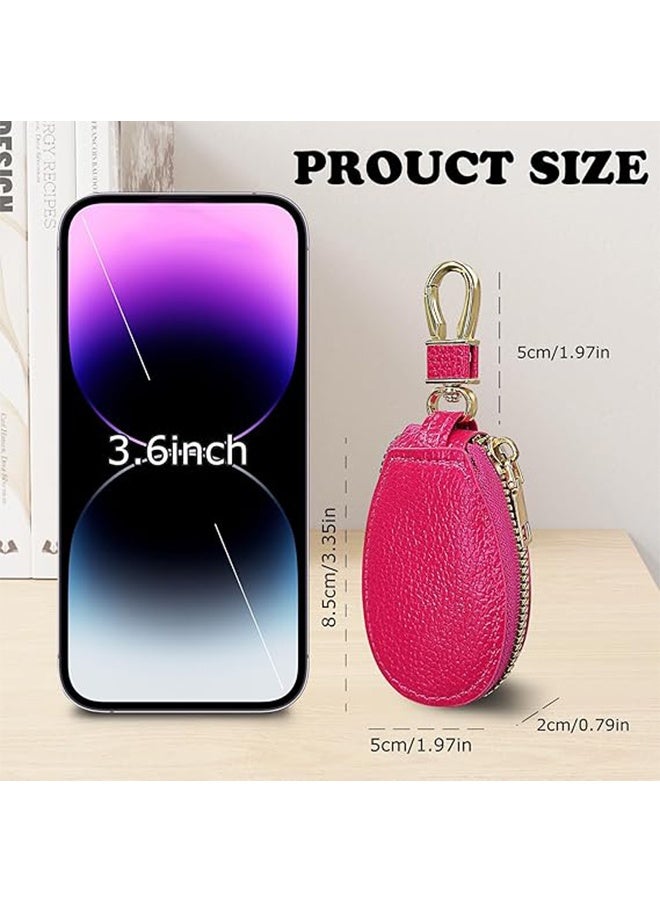 Car Key Fob Case, Multi-Functional Car Key Case with Zipper Car Key Fob Holder for Women Men - Image 2