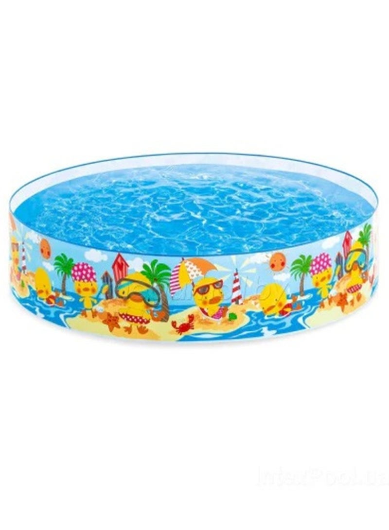 انتكس حمام سباحة دائري للأطفال قابل للطي ومتين - Image 1