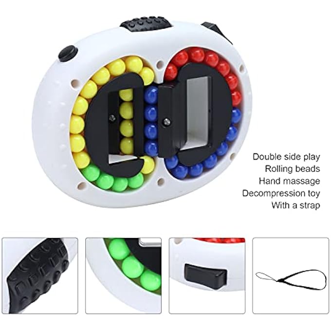 Srliya Rotating Puzzle Game with Small Beads, Stress Relief Fingertip Toy for Adults, Improves Relationship and Relieves Anxiety, for Office, School, Street, Item Type: - Image 4