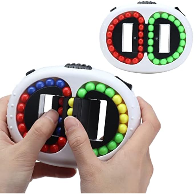 Srliya Rotating Puzzle Game with Small Beads, Stress Relief Fingertip Toy for Adults, Improves Relationship and Relieves Anxiety, for Office, School, Street, Item Type: - Image 5