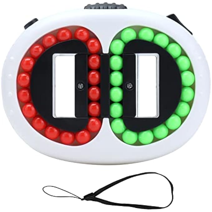 Srliya Rotating Puzzle Game with Small Beads, Stress Relief Fingertip Toy for Adults, Improves Relationship and Relieves Anxiety, for Office, School, Street, Item Type: - Image 1