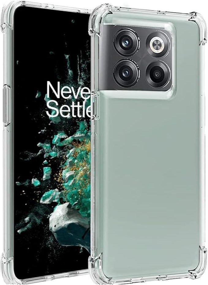 Generic Case for Oneplus 10T Phone Cover,Ultra-thin Crystal Transparent Case,Shockproof Lightweight TPU Slim Fit Protective Case for Oneplus 10T (Clear)  - Image 1