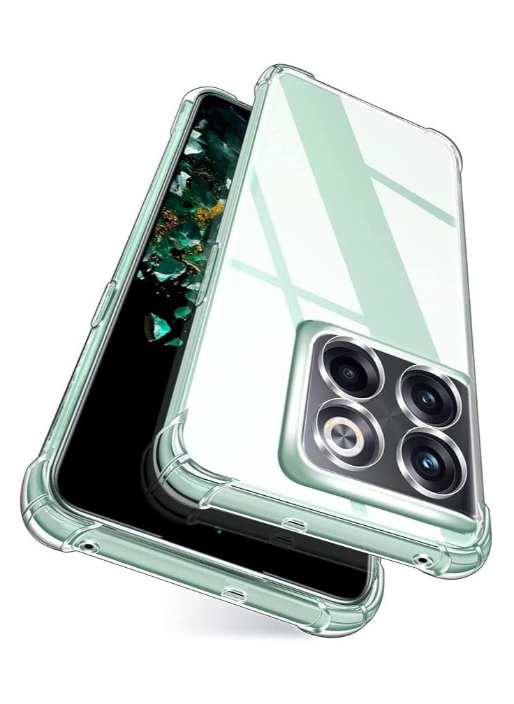 Generic Case for Oneplus 10T Phone Cover,Ultra-thin Crystal Transparent Case,Shockproof Lightweight TPU Slim Fit Protective Case for Oneplus 10T (Clear)  - Image 2