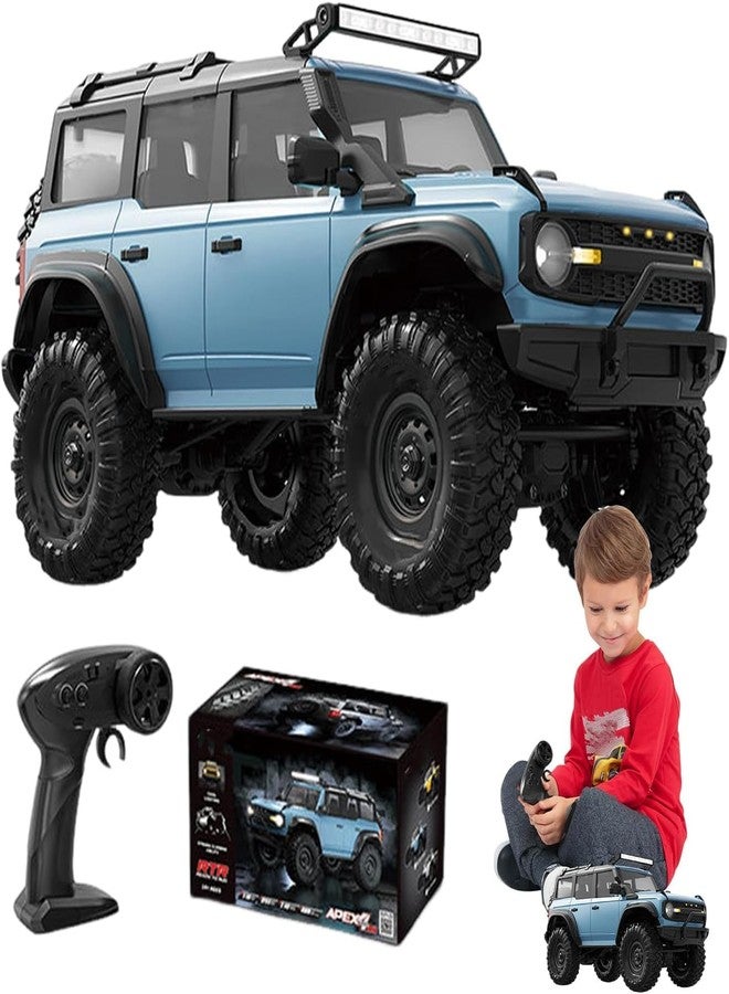 Black Foru RC Off-Road Truck, RC Car, Remote Control Car, Full Proportional 1/16 2.4GHz 4WD RC Truck, 15km/h RC Climbing Car RTR for Beginners - Image 1
