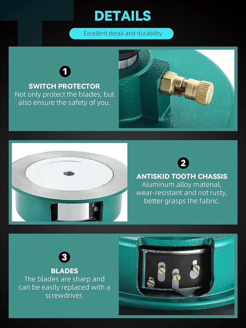 NEWTRY 100g/0.001g Electronic Fabric GSM Scale Digital Textile Weight Balance with a 0-2mm Disc Sampler Cloth Cutter for Textile Paper Non-Woven Fabrics (110V Scale+ Sampler) - Image 5