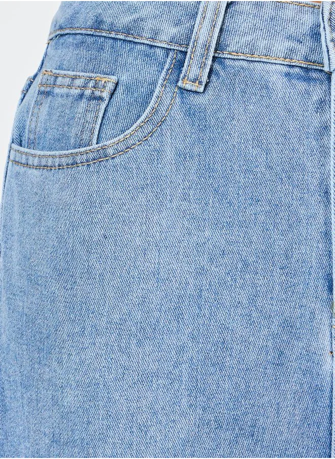 Styli Basic High Rise Wide Leg Jeans