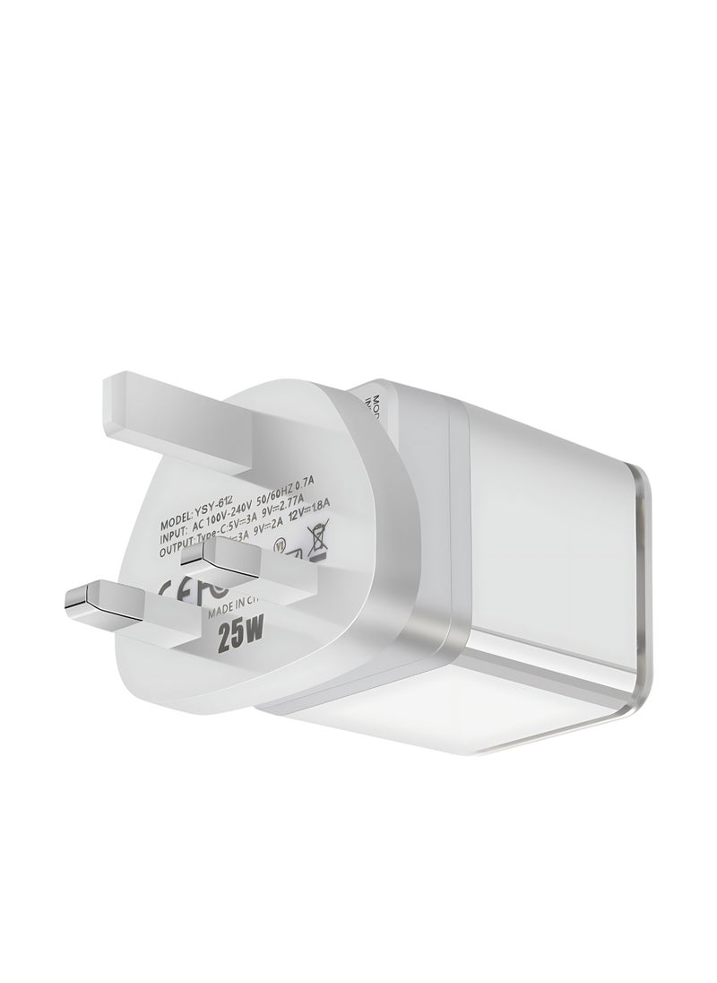 RADALIFESTYLE QC 10 Fast Charger With Quick-Charge 25 watt & Type C Cable Included  - Image 3