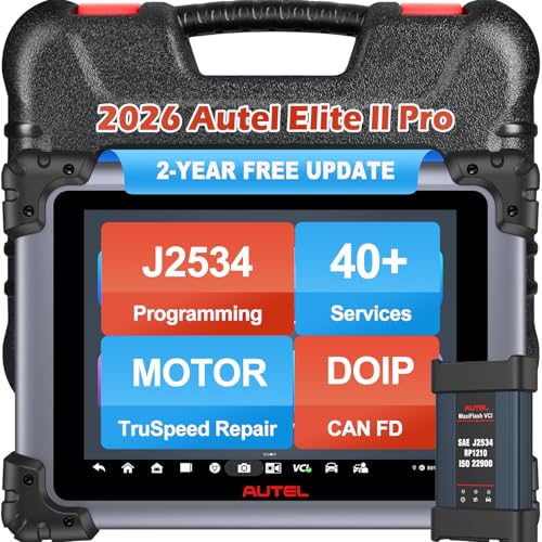 Autel MaxiSys Elite II Pro Scanner J2534 Reprogramming Tool 2-Years Free Update Motor TruSpeed Repair CANFD &DoIP 40+ Hot Services 3K+ Active Test as Ultra MS908S PRO II Up of MS908S Pro II MK908P - Image 1