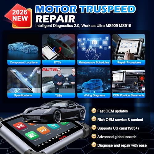 Autel MaxiSys Elite II Pro Scanner J2534 Reprogramming Tool 2-Years Free Update Motor TruSpeed Repair CANFD &DoIP 40+ Hot Services 3K+ Active Test as Ultra MS908S PRO II Up of MS908S Pro II MK908P - Image 4