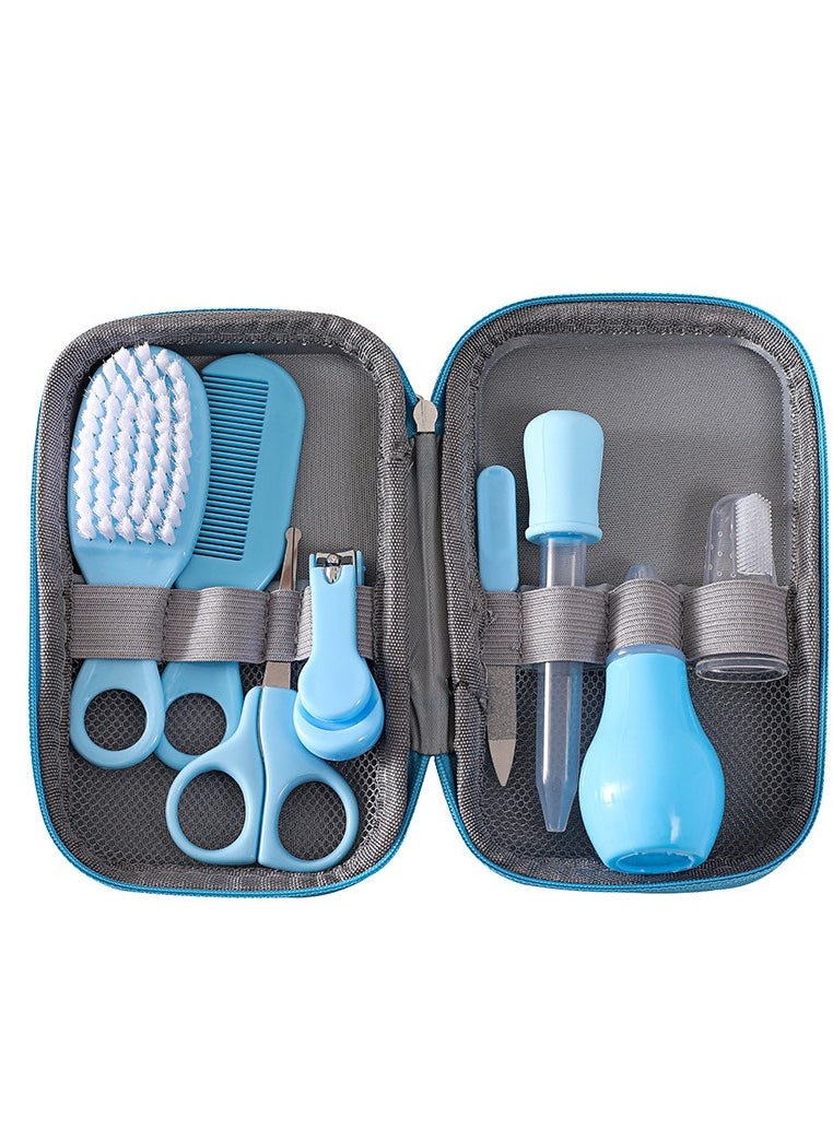 MHD Baby Care Set Baby Nasal Aspirator Nail Clippers Comb Brush 8-Piece Set  - Image 1
