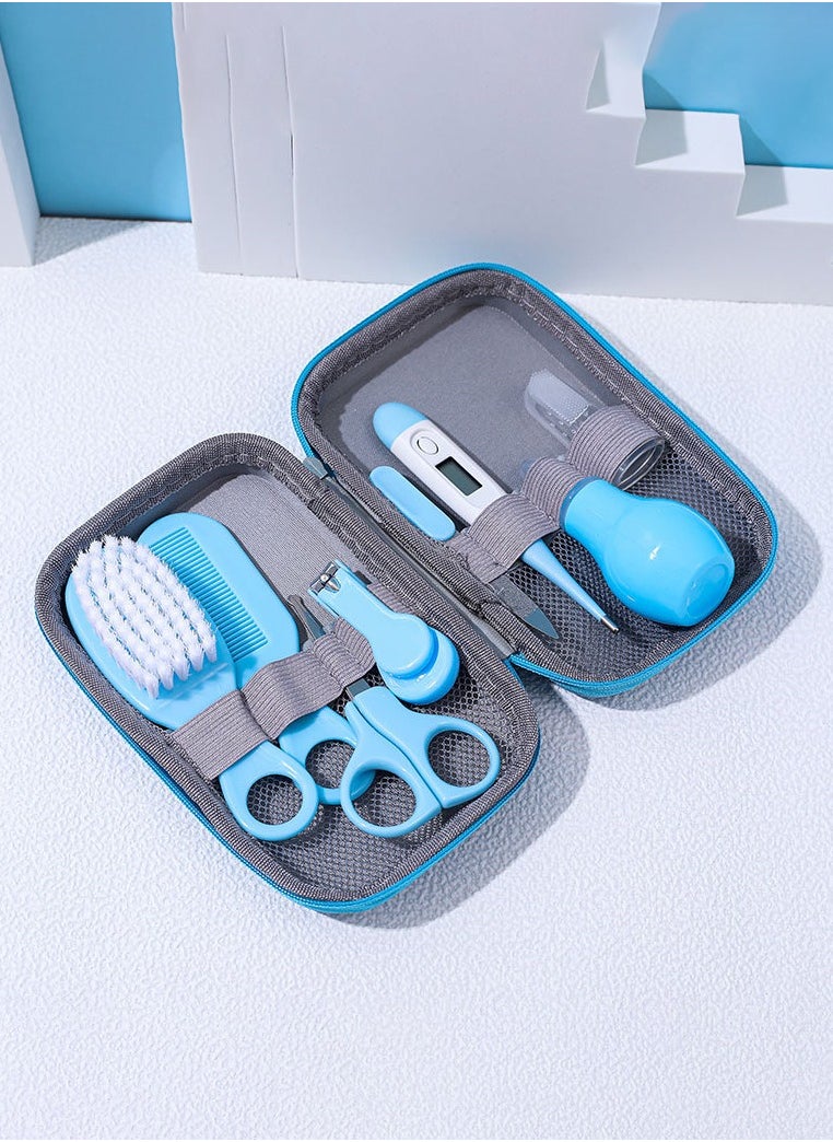 MHD Baby Care Set Baby Nasal Aspirator Nail Clippers Comb Brush 8-Piece Set  - Image 3
