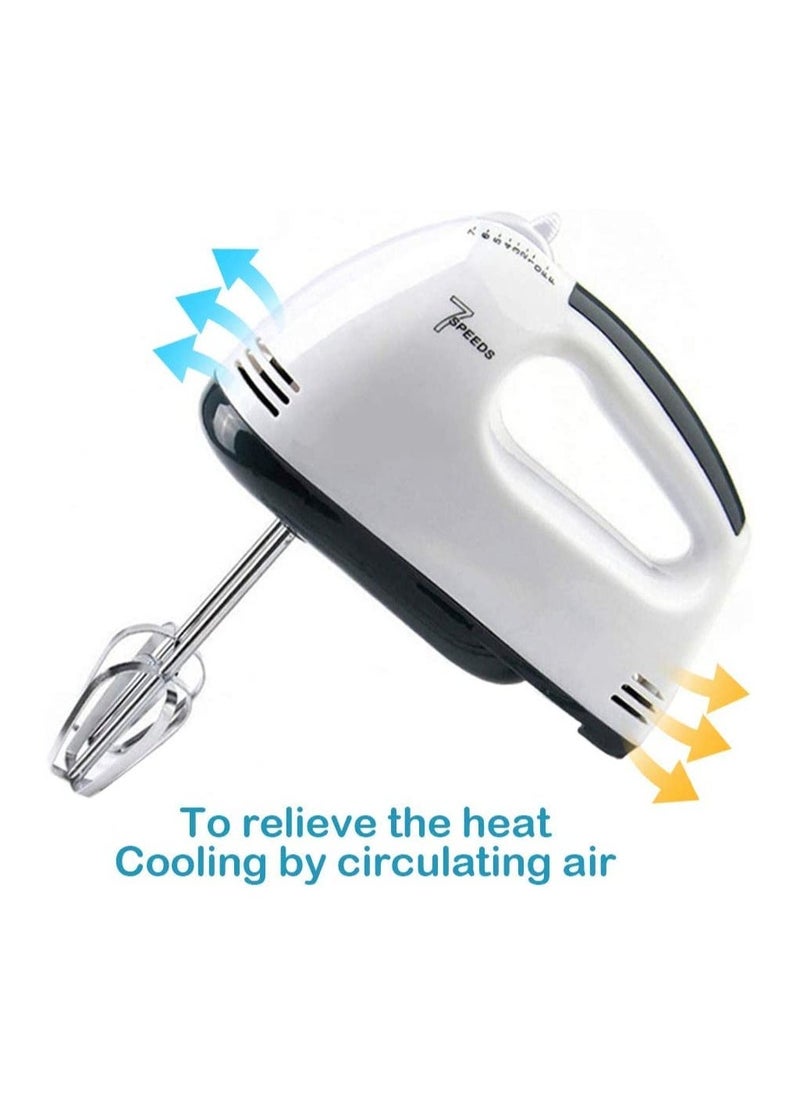 Generic - Electric Cake Hand Mixer, Whisk Food Mixer Function on Self-Control and Turbo Boost, Pack with 4 Stainless Steel Accessory Food Beaters for Cake Bread (UK Plug) - Image 1
