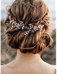 fxmimior Bridal Wedding Headpiece Hair Vine Crystals Rhinestone Headband Tiara Wedding Party Evening Hair Accessory (rose gold) - Image 2