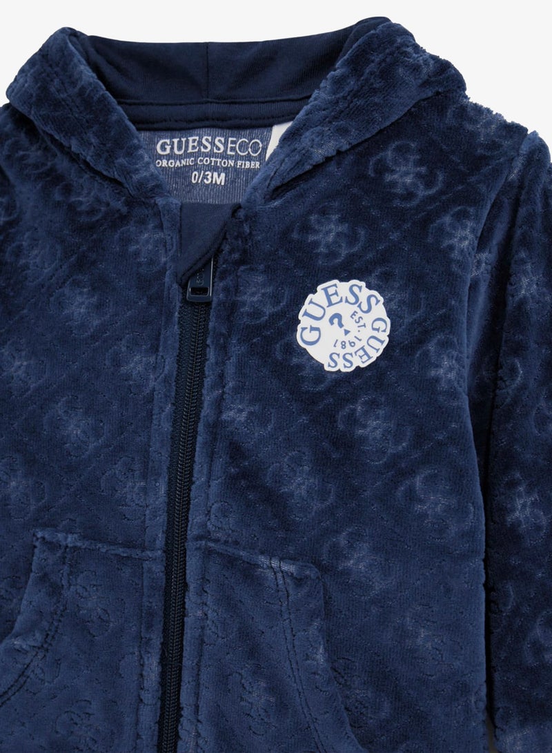 GUESS Kids Hooded Top Bodysuit and Pant Sets - Image 4