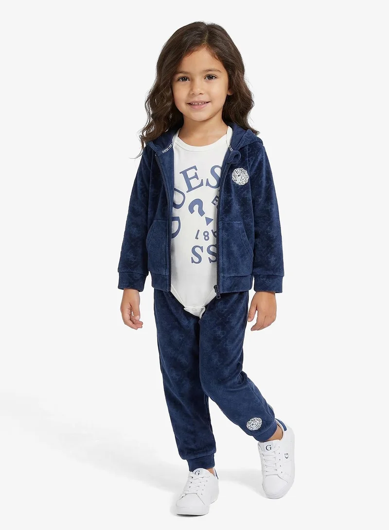 GUESS Kids Hooded Top Bodysuit and Pant Sets